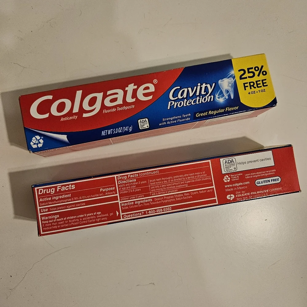 Colgate Cavity Protection Toothpaste Two 5oz tubes NEW - Picture 4 of 4